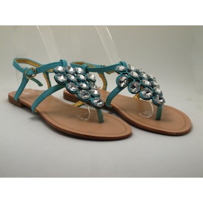 Zelené dámske sandálky